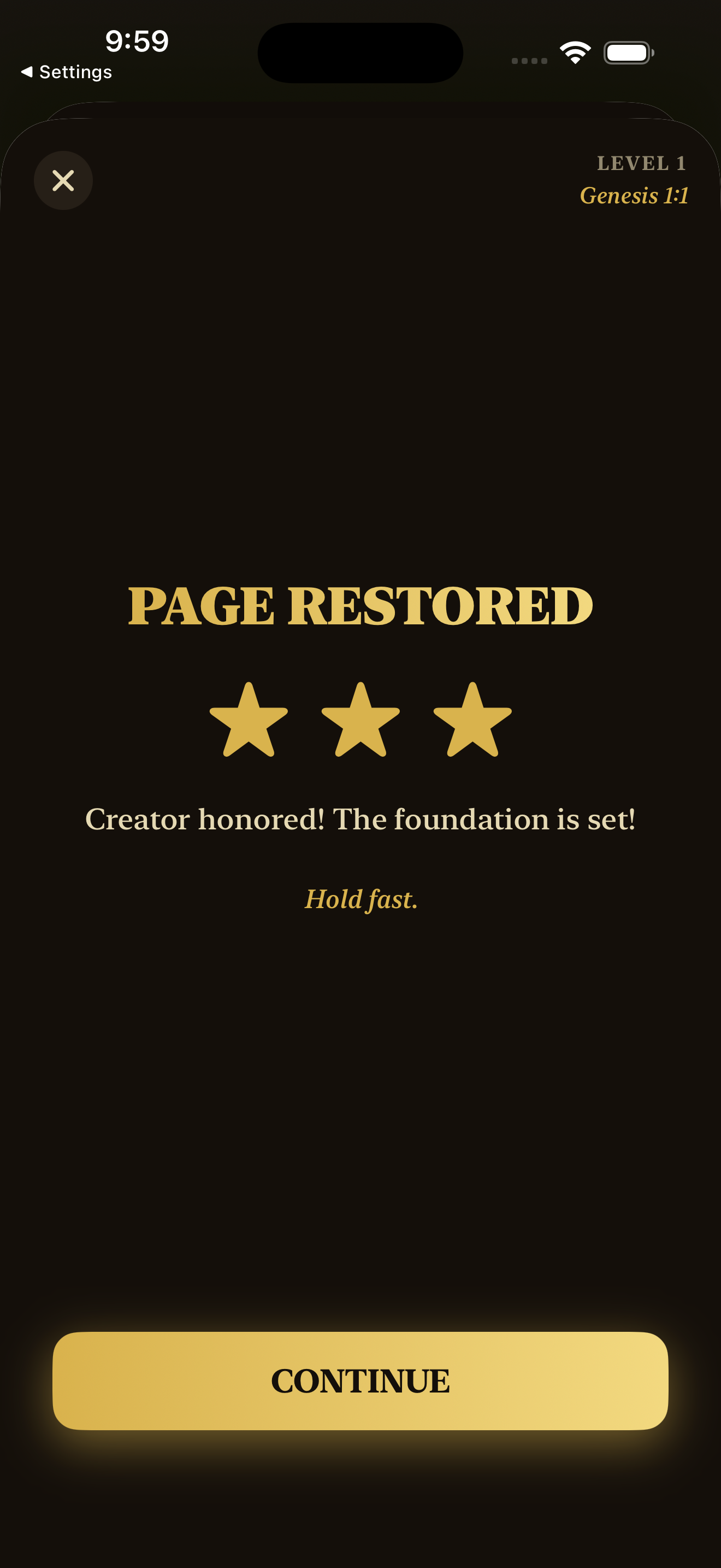 Moral choice gameplay screen